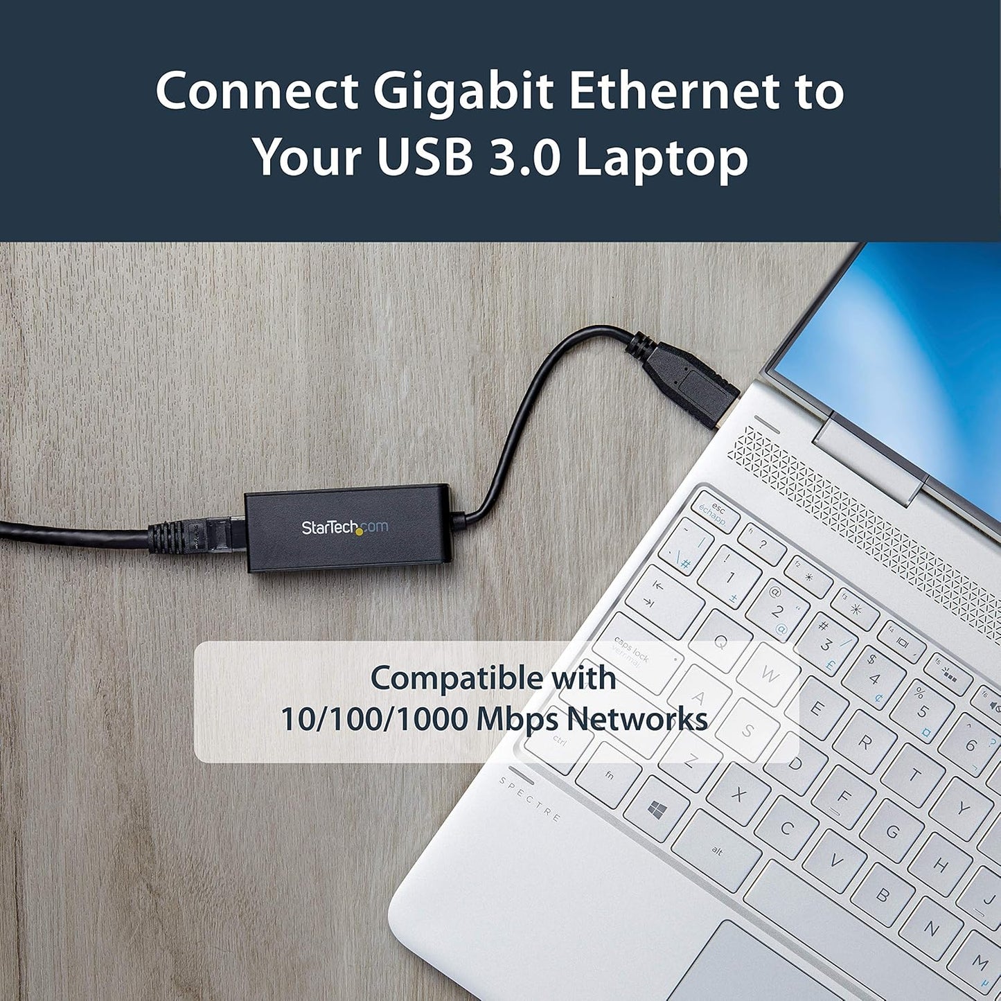 Startech USB 3.0 to Gigabit Ethernet Adapter, USB to RJ45, TAA (USB31000S)