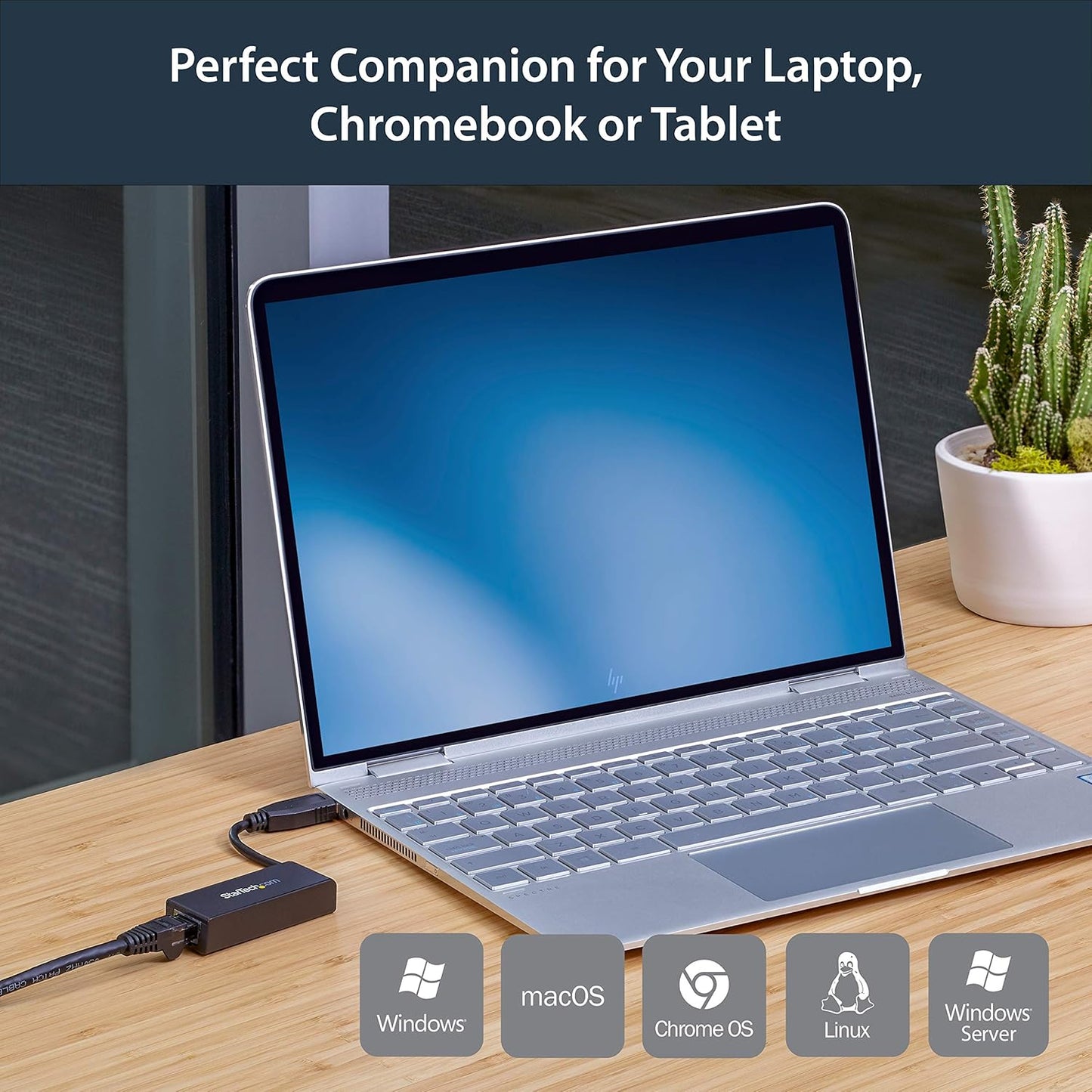 Startech USB 3.0 to Gigabit Ethernet Adapter, USB to RJ45, TAA (USB31000S)