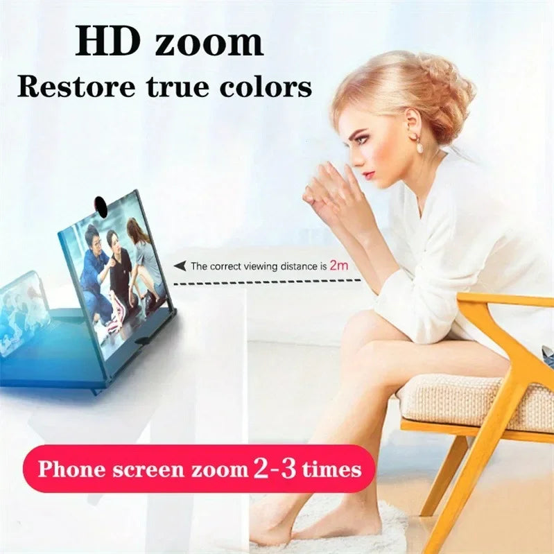 10/12 Inch Mobile Phone Screen Amplifier Multi-Functional HD Amplifier HD Screen Magnifying Glass Anti-Blue Light Eye Protection