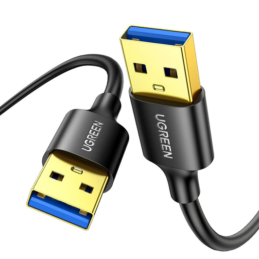 UGREEN USB to USB, 5 Gbps USB 3.0 Cable, Nylon Durable Male to Male Cable, Compatible with Hard Drive, Cooling Fan/Pad, Camera, DVD Player, TV, Flash Light, Hub, Monitor, Speaker, and More 3.3 FT